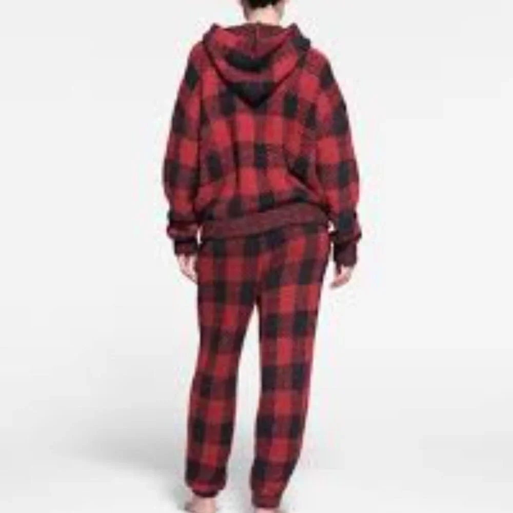 B3-NWT SKIMS UNISEX COZY KNIT HOODIE WITH KANGAROO POCKETS - Picture 3 of 5
